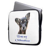 Chihuahua Laptopschutzhülle (Vorderseite Links)