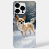 Chihuahua lässt es Weihnachten schnee Case-Mate iPhone Hülle (Rückseite)
