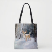 Chihuahua lässt es Weihnachten schnee Tasche (Vorderseite)