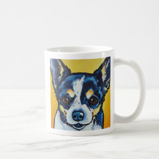 Chihuahua LC schwarzes Tri (Lorenzo) Kaffeetasse