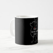 Chihuahua Leben ist besser mit Hunden Geschenk Hun Kaffeetasse (Vorderseite Links)