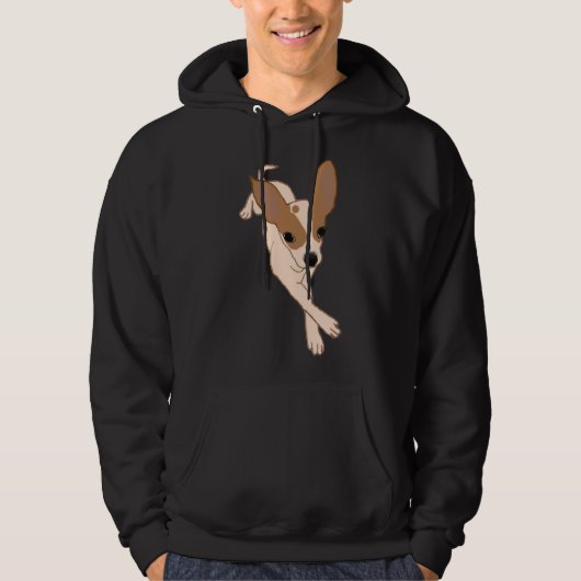 Chihuahua Legs Crossed Hoodie (Vorderseite)