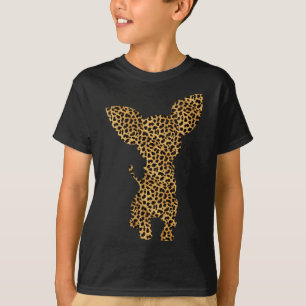 Chihuahua Leopard Print Hund Pup Animal Lover Wome T-Shirt