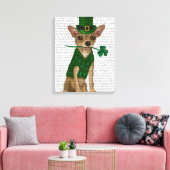 Chihuahua Leprechaun Leinwanddruck (Insitu (Wohnzimmer))