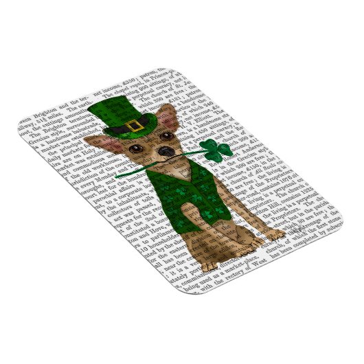 Chihuahua Leprechaun Magnet (Rechte Seite)