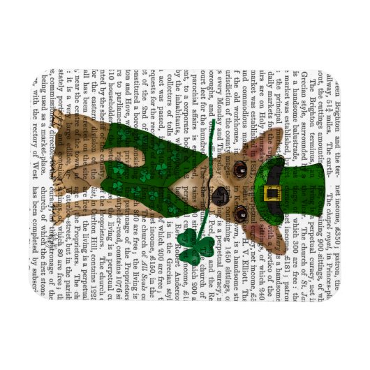 Chihuahua Leprechaun Magnet (Horizontal)
