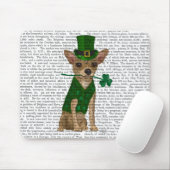 Chihuahua Leprechaun Mousepad (Mit Mouse)