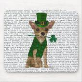 Chihuahua Leprechaun Mousepad (Vorne)