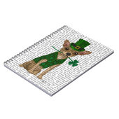 Chihuahua Leprechaun Notizblock (Linke Seite)