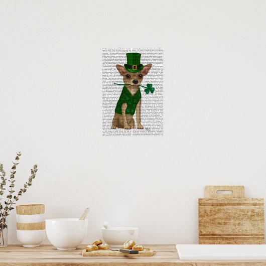 Chihuahua Leprechaun Poster (Küche)