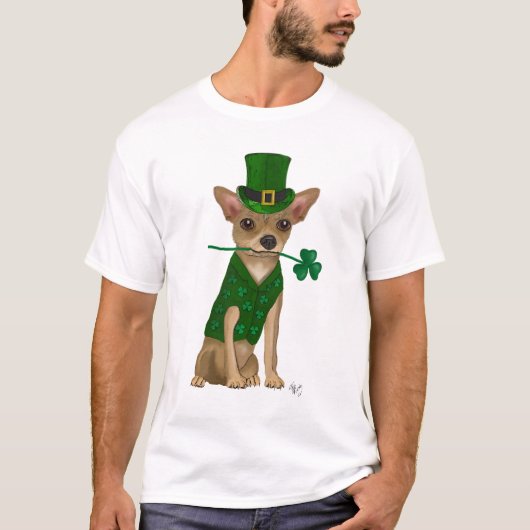 Chihuahua Leprechaun T-Shirt (Vorderseite)