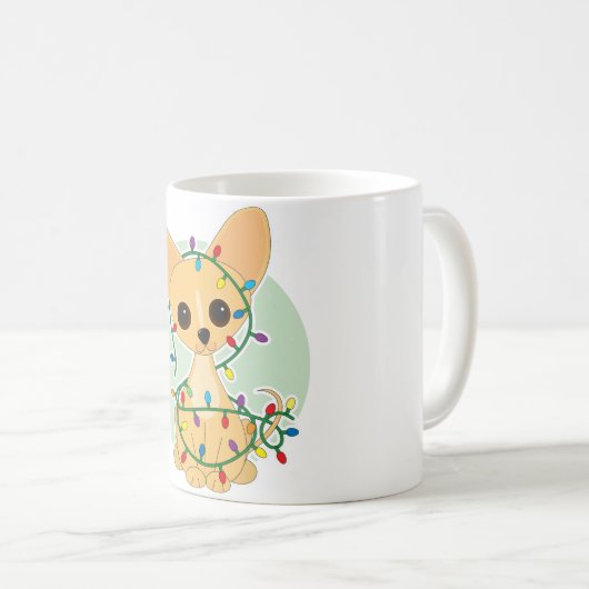 Chihuahua-Lichter Kaffeetasse (VorderseiteRechts)