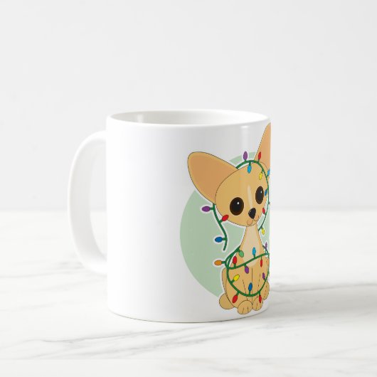 Chihuahua-Lichter Kaffeetasse (Vorderseite Links)