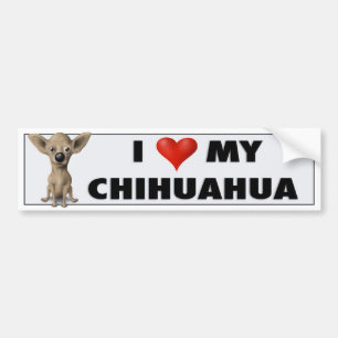 Chihuahua-Liebe-Aufkleber CHI1 Autoaufkleber