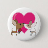 Chihuahua-Liebe Button (Vorderseite)