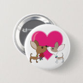 Chihuahua-Liebe Button (Vorne & Hinten)