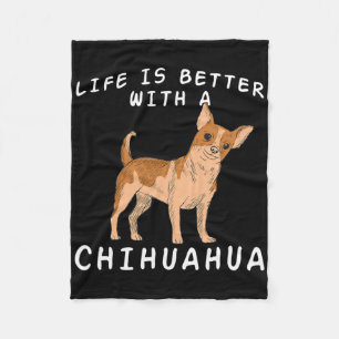 Chihuahua Liebe - Chiuaua Dog Mama Liebe Sprichwor Fleecedecke