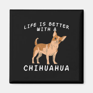 Chihuahua Liebe - Chiuaua Dog Mama Liebe Sprichwor Magnet