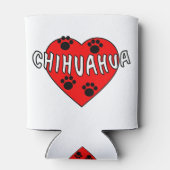 Chihuahua-Liebe Dosenkühler (Rückseite)