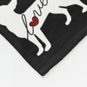 Chihuahua-Liebe Fleecedecke (Ecke)