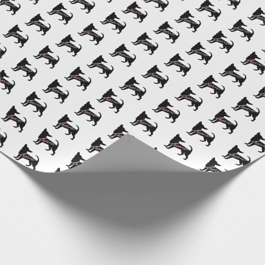 Chihuahua-Liebe Geschenkpapier (Ecke)