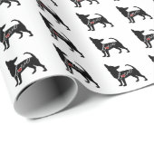 Chihuahua-Liebe Geschenkpapier (Rolleneckpunkt)