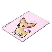 Chihuahua-Liebe (glatter Mantel) Notizblock (Linke Seite)