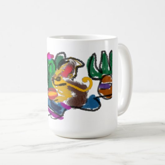 Chihuahua-Liebe Kaffeetasse (VorderseiteRechts)