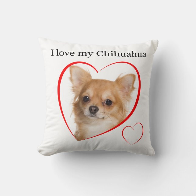 Chihuahua-Liebe-Kissen #1 Kissen (Vorderseite)