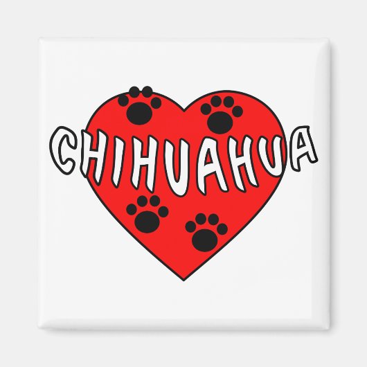 Chihuahua-Liebe Magnet (Vorne)