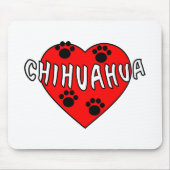 Chihuahua-Liebe Mousepad (Vorne)