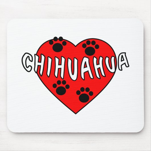 Chihuahua-Liebe Mousepad (Vorne)