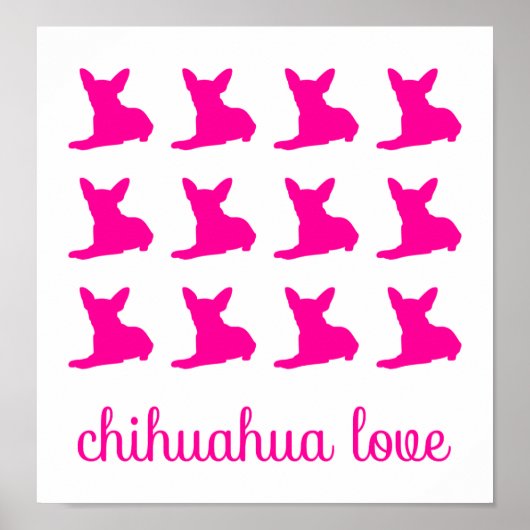 Chihuahua-Liebe Poster (Vorne)