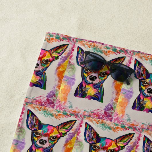 Chihuahua Liebe Strandtuch (Beispiel)
