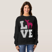 Chihuahua-Liebe Sweatshirt (Vorne ganz)