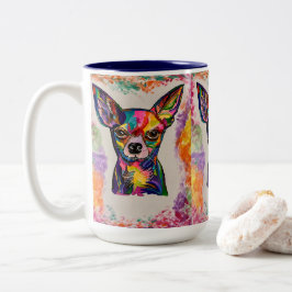 Chihuahua-Liebe-Tasse Zweifarbige Tasse