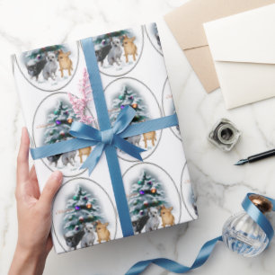 Chihuahua Liebe Weihnachten Geschenkpapier