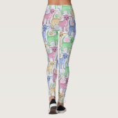 Chihuahua-Liebhaber-buntes Muster Leggings (Rückseite)