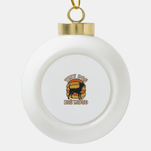 Chihuahua-Liebhaber-Shirt Retro Gravur Hund Humor  Keramik Kugel-Ornament