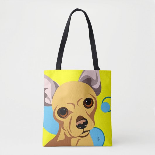 Chihuahua-Liebhaber-Taschen Tasche (Vorderseite)