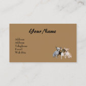 Chihuahua-Liebhaber-Visitenkarte Visitenkarte (Rückseite)