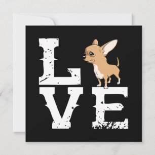 Chihuahua liebt Animal Spirit Funny Mitteilungskarte