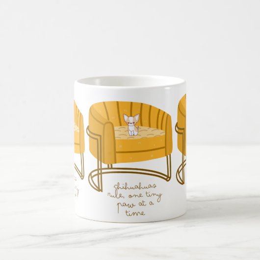 Chihuahua liebt Tasse (Mittel)