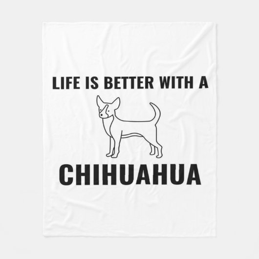 Chihuahua life_Dog Lover Fleecedecke (Vorderseite)