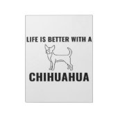 Chihuahua life_Dog Lover Notizblock (Rotiert)