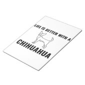 Chihuahua life_Dog Lover Notizblock (angewinkelt)
