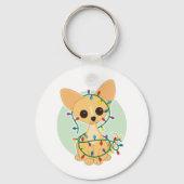 Chihuahua Lights Schlüsselanhänger (Vorderseite)
