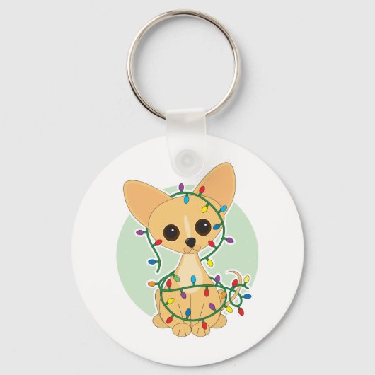 Chihuahua Lights Schlüsselanhänger (Vorderseite)