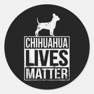 Chihuahua Live S Bewusstsein Runder Aufkleber