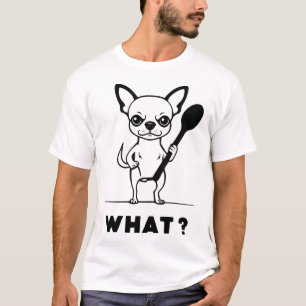 Chihuahua-Löffel-Überraschung Lustige Hundekunst T-Shirt